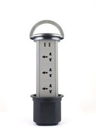 Durable Kitchen Pull Up Socket Tabletop Power Socket 4 Universal Outlet